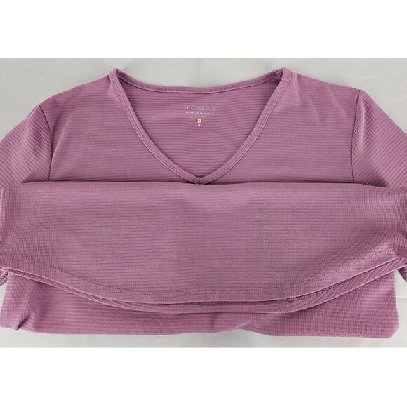 SEGMENTS ESSENTIALS WOMEN'S PINK WOVEN V-NECK CASUAL BLOUSE TOP SIZE MEDIUM - Picture 4 of 7